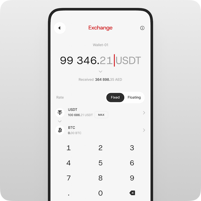 Double-check the amount you entered and the final currency you’ll receive (e.g., USDT → BTC).